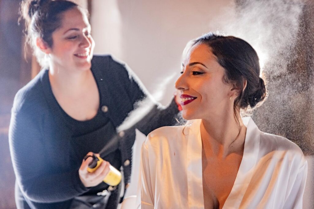 peinado de novia creado por Mucho más que Peluquería