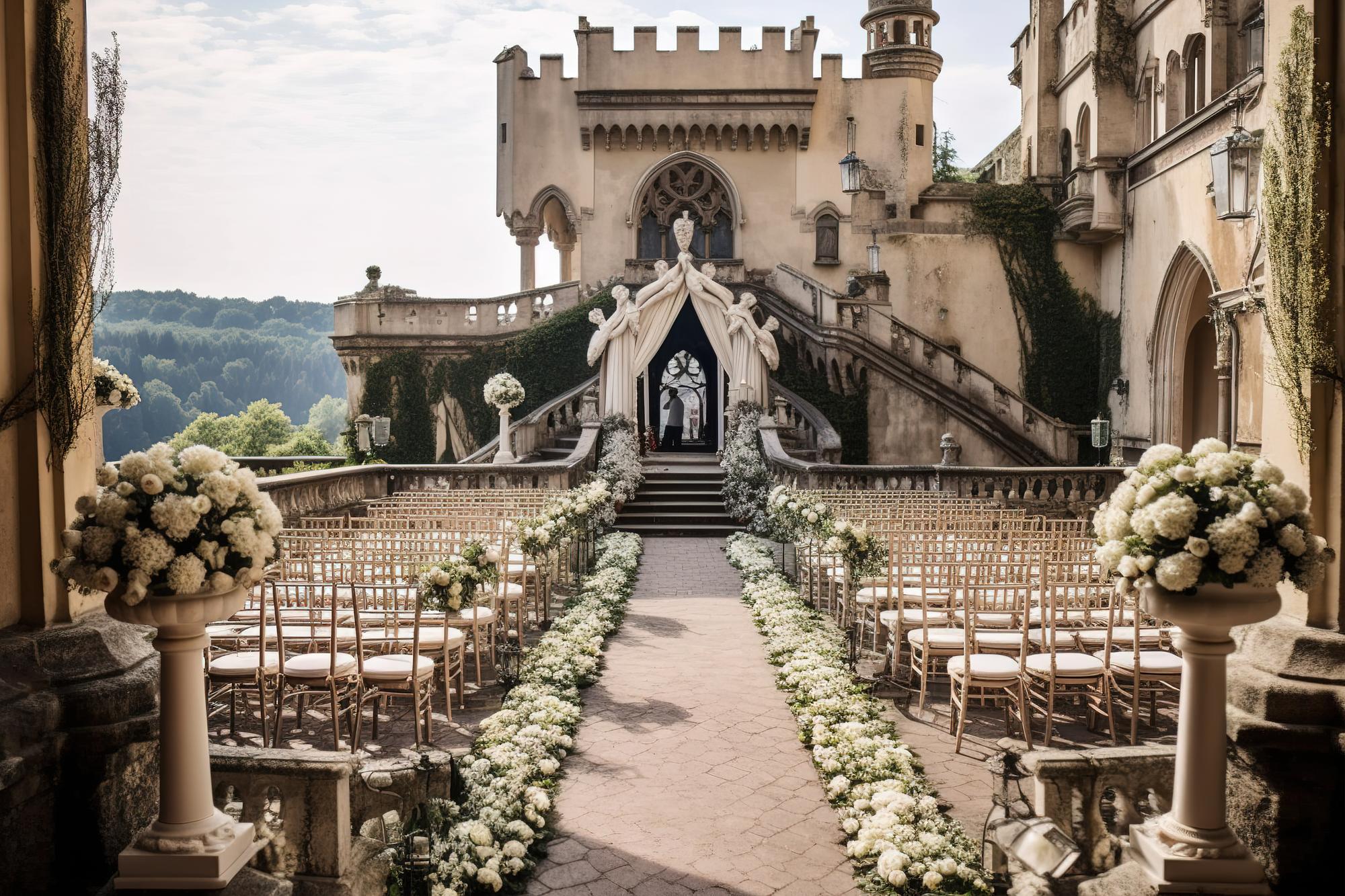 Castillo en León utilizado para bodas
