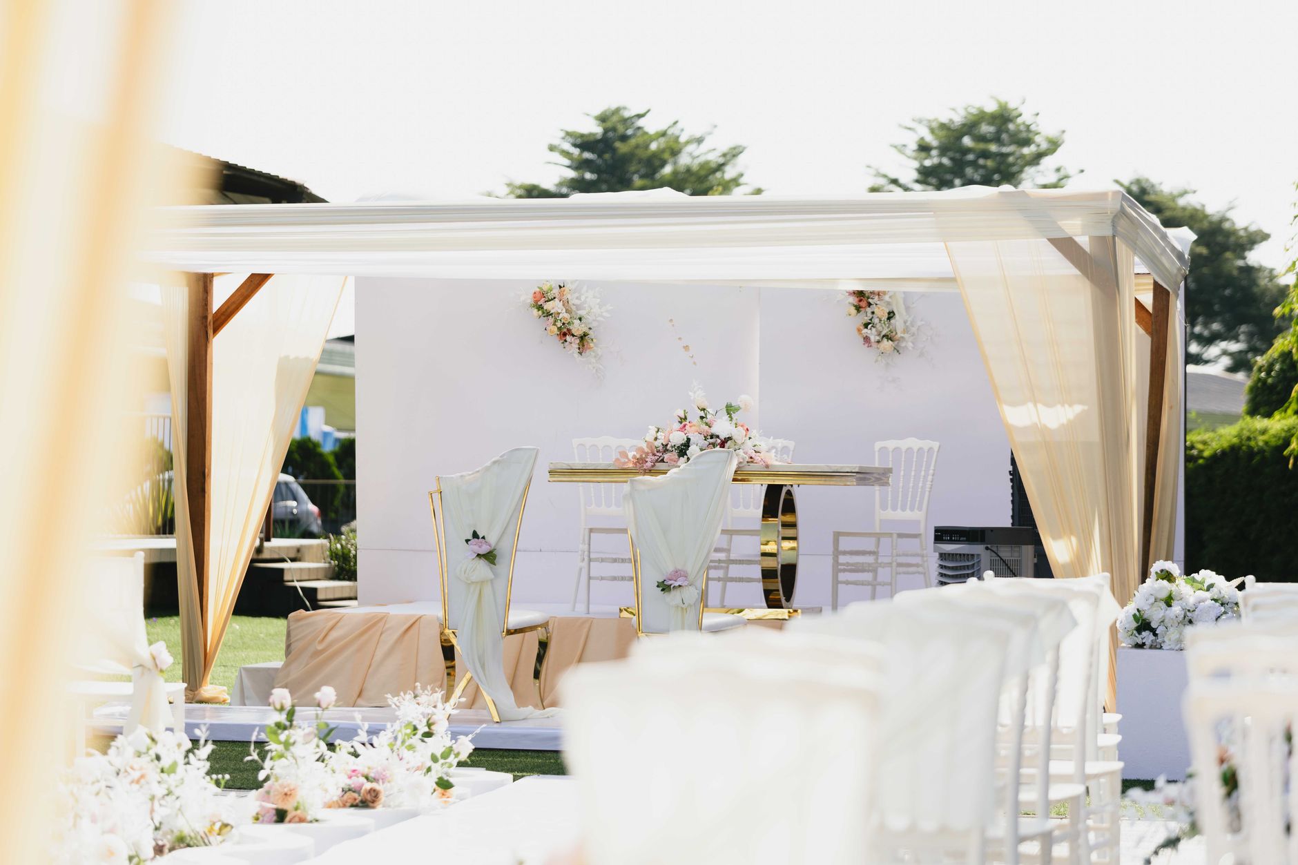 Decoración de boda en una finca valenciana
