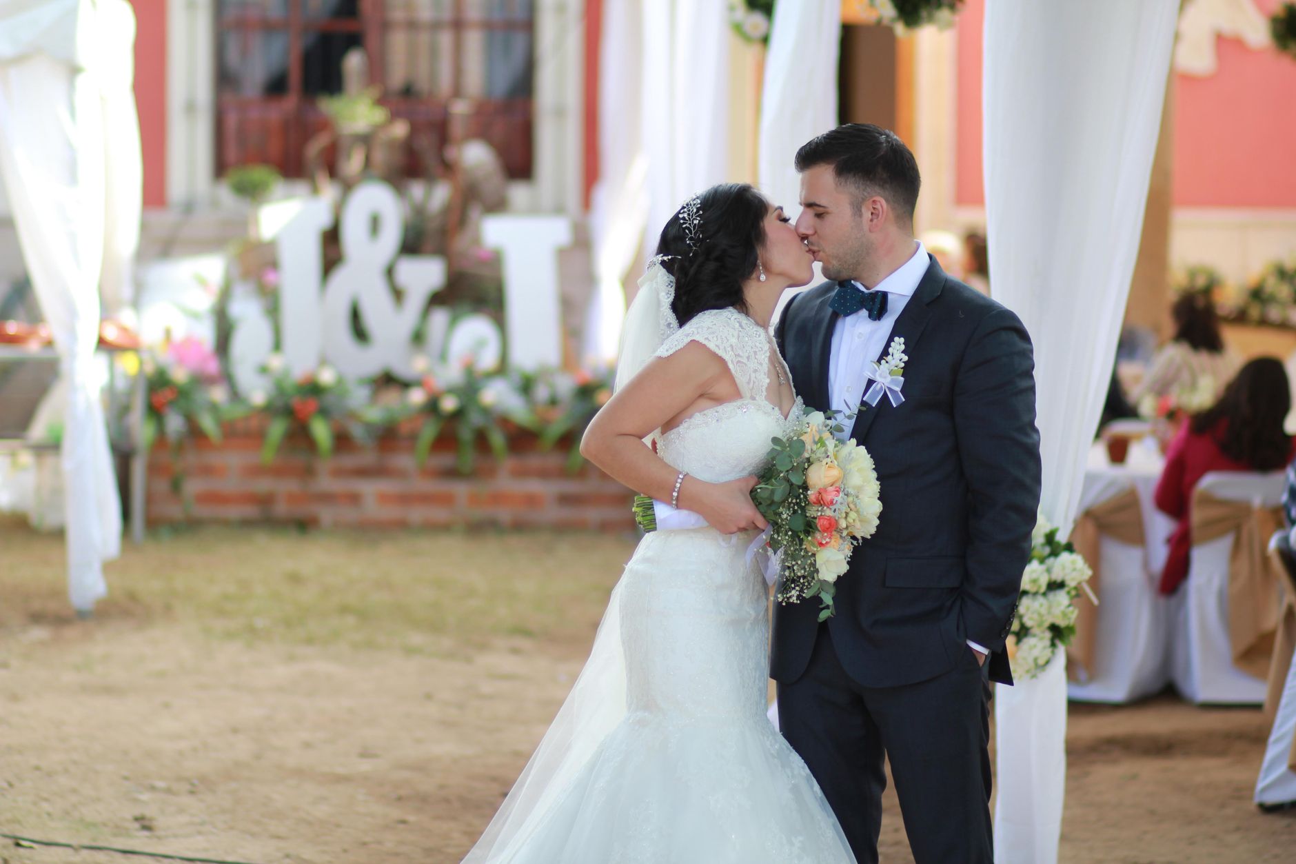 Decoración de boda en una hacienda